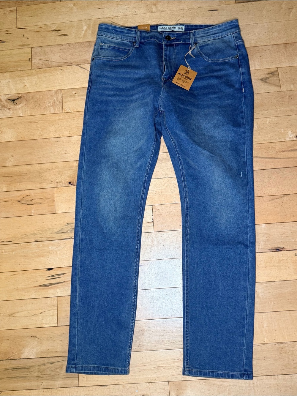 Hajji Shadow Men’s Denim Acid Wash Jeans 38X32 NWT Grunge Street Wear Preppy